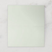 Carte De Placement Couleur solide vert Whisper (Extérieur déplié)