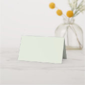 Carte De Placement Couleur solide vert Whisper (Dos)