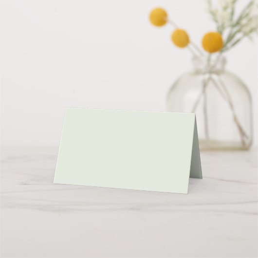 Carte De Placement Couleur solide vert Whisper (Devant)