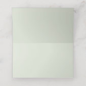 Carte De Placement Couleur solide vert Whisper (Intérieur déplié)