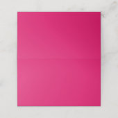 Carte De Placement Couleur uni rose foncé clair (Extérieur déplié)