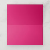 Carte De Placement Couleur uni rose foncé clair (Intérieur déplié)
