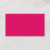 Carte De Placement Couleur uni rose foncé clair (Dos)