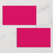 Carte De Placement Couleur uni rose foncé clair (Devant / Derrière)
