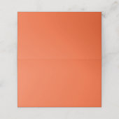 Carte De Placement Couleur uni rouge exotique orange (Extérieur déplié)