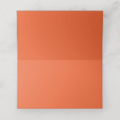Carte De Placement Couleur uni rouge exotique orange (Intérieur déplié)