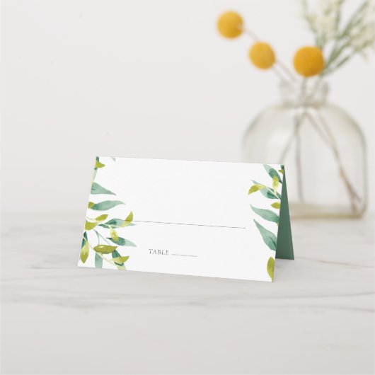 Carte De Placement Country Garden Eucalyptus Mariage de verdure (Devant)