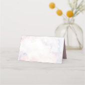 Carte De Placement Country Meadow Watercolor Mariage Dusty Rose (Dos)