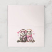Carte De Placement Couple mignon en amour (Extérieur déplié)