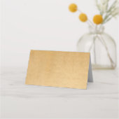 Carte De Placement Courbe en or Faux simple avec croix (Dos)