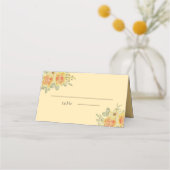 Carte De Placement Couronne de roses jaunes (Devant)