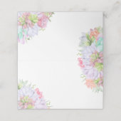 Carte De Placement Couronne de verdure succulente pour la douche de l (Extérieur déplié)