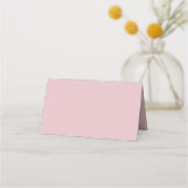 Carte De Placement Couronne monogramme rose poudrée (Dos)