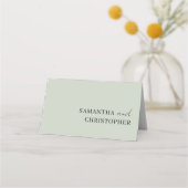 Carte De Placement Couronne simple d'eucalyptus & Mariage doré (Dos)