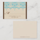 Carte De Placement : coutume : Plaque de rangement Aqua Darling (Devant / Derrière)