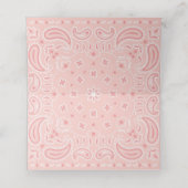 Carte De Placement Cowgirl | Silhouette du cheval (Intérieur déplié)