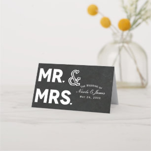 Carte De Placement Craie de tableau Craie Monsieur et Madame Table de