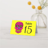 Carte De Placement Crâne à sucre noir (Dos)