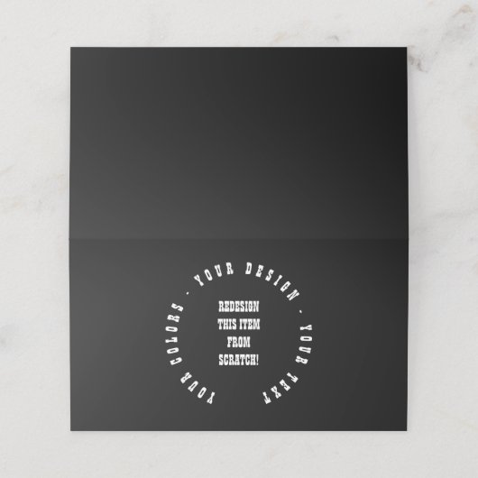 Carte De Placement Create Your Own (Extérieur déplié)