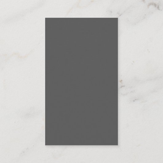 Carte De Placement Create Your Own dark gray Custom Design (Dos)