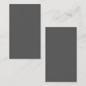 Carte De Placement Create Your Own dark gray Custom Design (Devant / Derrière)