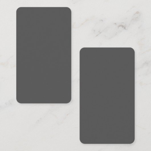 Carte De Placement Create Your Own dark gray Custom Design (Devant / Derrière)