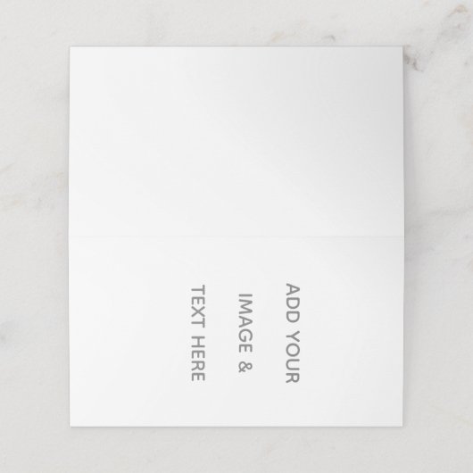 Carte De Placement Create Your Own white (Extérieur déplié)