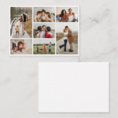 Carte De Placement Créez votre propre collection de 7 photos (Devant / Derrière)