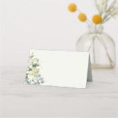 Carte De Placement Crème/Black Snowberry + Mariage Eucalyptus (Devant)