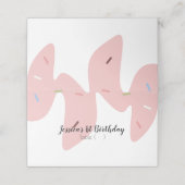 Carte De Placement Crème glacée Anniversaire Pink Melkles Table (Extérieur déplié)