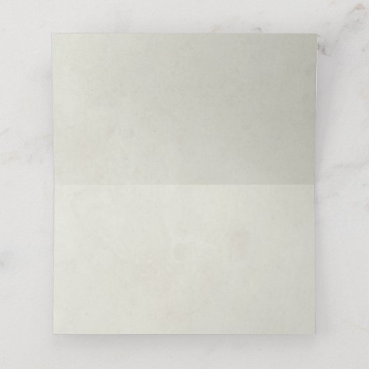 Carte De Placement Crème Snowberry+Eucalyptus Noël replié (Intérieur déplié)