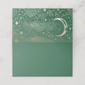 Carte De Placement Crescent Moon Starry Nuit Mariage céleste (Extérieur déplié)
