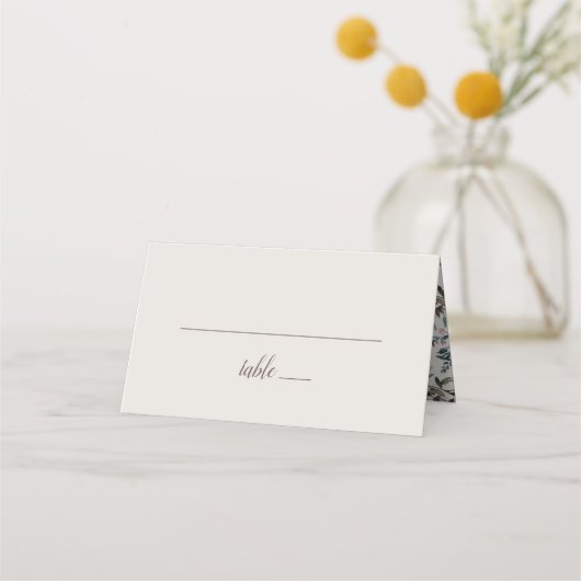 Carte De Placement Crest jardin | Eggshell | Tableau Monogramme Maria (Dos)
