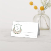 Carte De Placement Crête florale rose (Devant)