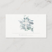 Carte De Placement Croix du feuillage Eucalyptus Première communion s (Dos)