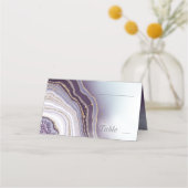 Carte De Placement Crystal Agate Mariage Amethyst ID825 (Devant)