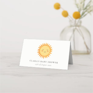 Carte De Placement Cuisine Notre Petit Baby shower Soleil Boho