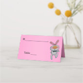 Carte De Placement Cume blanc pouce de lapin vers le haut Cravate de  (Devant)