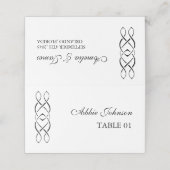 Carte De Placement Custom Celtic Knot Wedding Place Card (Extérieur déplié)