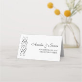 Carte De Placement Custom Celtic Knot Wedding Place Card (Dos)