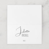 Carte De Placement Custom Wedding/Event Name Placeholders (Extérieur déplié)