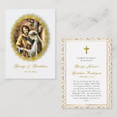Carte De Placement Customized Catholic Wedding Prayer Card (Devant / Derrière)