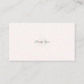 Carte De Placement Customized Name Blush Floral Garden Wedding Table (Dos)