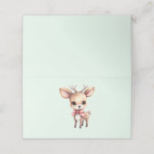 Carte De Placement Cute Baby Deer Cartoon Illustration (Extérieur déplié)