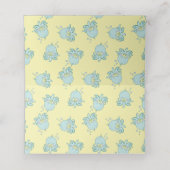 Carte De Placement Cute Baby shower Octopus Kawaii (Intérieur déplié)