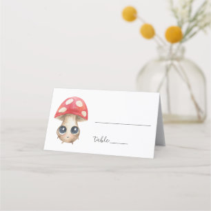 Carte De Placement Cute champignon - Carte place