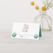 Carte De Placement Cute Dragon Baby Shower & Birthday Table Name (Dos)