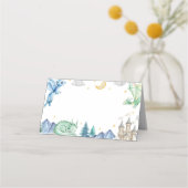 Carte De Placement Cute Dragon Boy Birthday Food Tent (Dos)