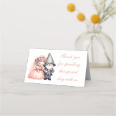 Carte De Placement Cute Garden Gnome Garden Tnank You Mariage (Devant)
