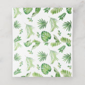 Carte De Placement Cute Jungle Animaux 1er Baby shower d'anniversaire (Intérieur déplié)